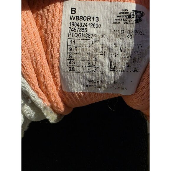 Mens 9.5- New Balance White Fressh Foam 880 Sneakers Atletic W880R13 Size W 11 - Picture 8 of 8